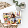 Caroline's Treasures DAC6807GCA7P Decorating Easter English Cocker Spaniel Greeting Cards