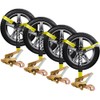 Digank Car Tie Down with Snap Hooks- 4 Pack 2"x96"
