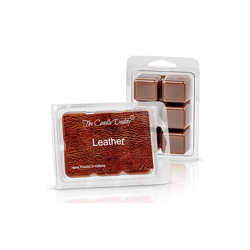 The Candle Daddy Leather Scented Melt- Maximum Scent Wax Cubes/Melts-