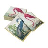 Caspari Audubon Birds and Flamingo Paper Cocktail Napkins, Two Packs