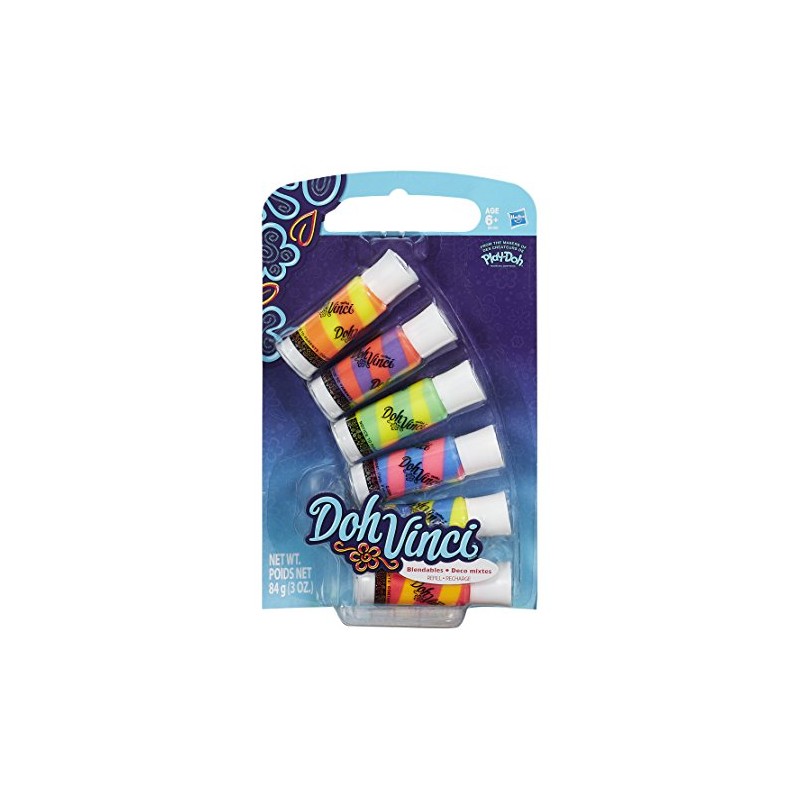Play-Doh DohVinci Blendables Deco Pop Refill 6-Pack