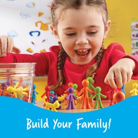 Learning Resources Figurine di Famiglia All About Me, 3+ Anni, Set 72 Figurine Colorate in PVC per Conteggio, Ordinamento e Gioco Educativo