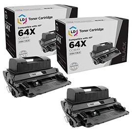 LD Compatible Toner-Cartridge Replacement for HP 64X CC364X High Yield (Black, 2-Pack)