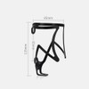 Bynccea Bicycle Bottle Holder Black Aluminium Bottle Holder for Bicycles