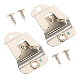 Sosoport 2Sets Cb Hanger Mounts Durable Metal Mic Holders for Radios Easy Install Clip for Models Compact Reliable Design for Car Home Office
