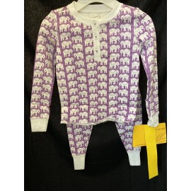 roberta roller rabbit kids pajama set Hathi lavander NWT sz 2