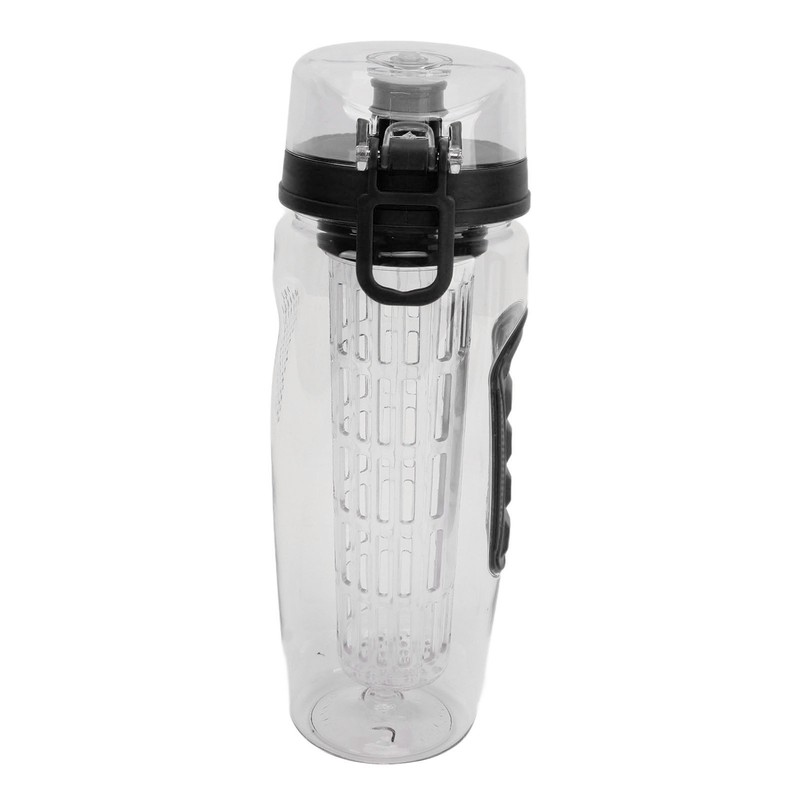 Fruit Infuser Water Bottle Anti Slip Grip Flip Top Lid