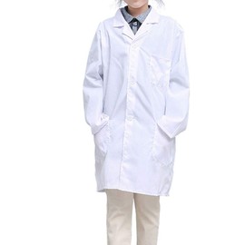 CLanItris America Kids Unisex Lab Coat for Scientist Role Play Costume Set - Soft Touch (X-Large, White)