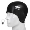 Silicone Swim Cap with Ear Protection for Swimming – Comfortable