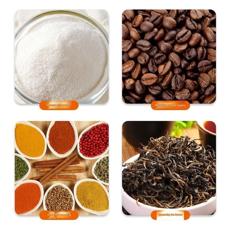 2Pcs Coffee Measuring Scoop Spoon Short Stainless Steel Coffee Scoop