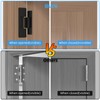 Hidden Door Hinges 2pack Ultra-Thin Hidden Hinges for Secret Door