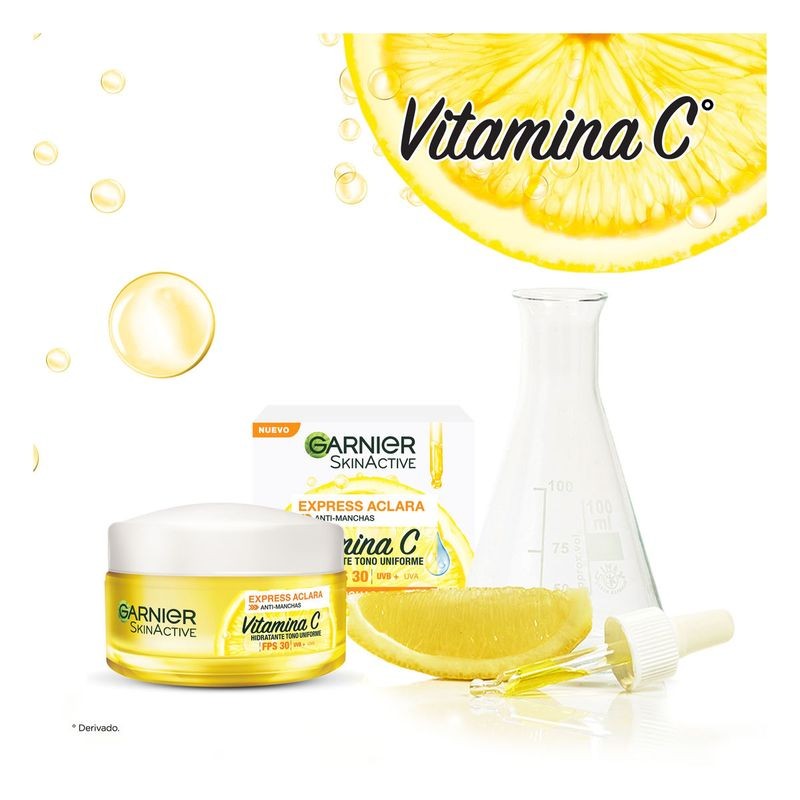 Crema Hidratante Garnier Skin Active Express Aclara Tono Uniforme 50ml