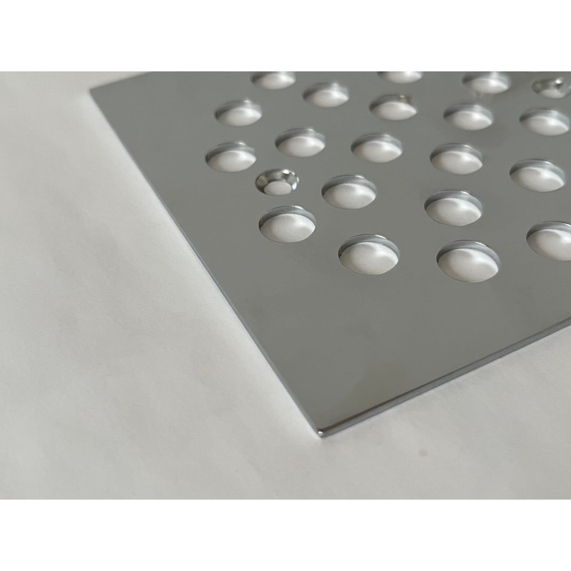 Poyde 4-1/4 Inch Screw-in Square Floor Drain Cover Replacement Shower