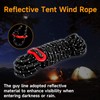 KOMCLUB 4mm Reflective Guy Lines Tent Cords, Lightweight Camping Rope