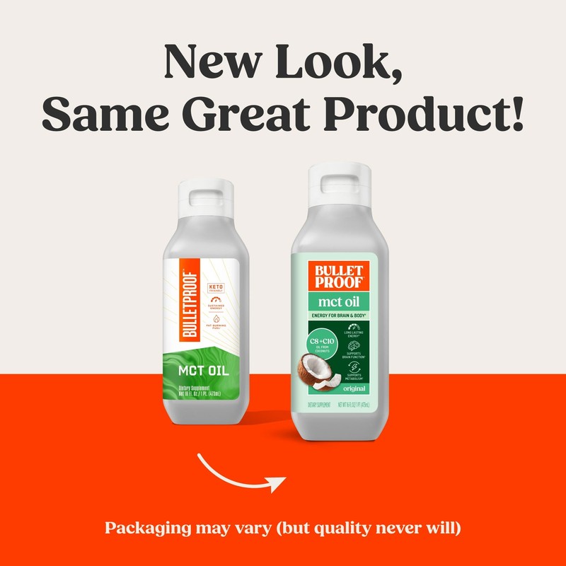 Bulletproof MCT Oil Made with C10 and C8 Oil, 16