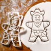 Cowboy Gingerbread Man Cookie Cutter, 1 Piece