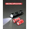 PKNOVA CR123A Battery, 2 Count, CR123A Lithium Batteries, 3 Volt