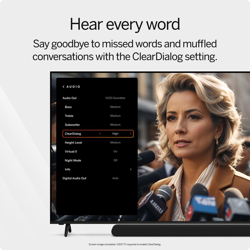 VIZIO SV200M-0805B-RB 2.0 Soundbar, Dolby Atmos, DTS:X, Black - Certfied