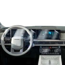 BSTW (8PCS) for 2025 Hyundai Santa Fe Screen Protector for 2024 2025 Santa Fe 12.3" Main Infotainment & Fingerprint Recognition & HVAC Screen Display Soft Nano Protective Film