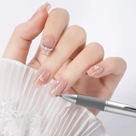 Nail Dotting Tools,Retractable Fingernail Decorating Dotting Pen - Multifunctional Nail Decorating Dot Paint Aid for Traveling Outdoor Home School