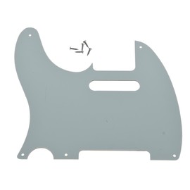 KAISH American Vintage 5 Hole Tele Pickguard TL Guitar Pick Guard Scratch Plate for Tele/Telecaster White 3 Ply