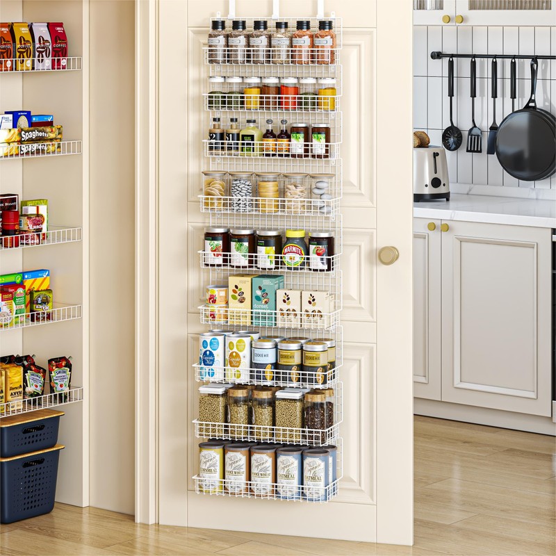 JKsmart 9-Tier Spice Rack Organizer with Door Hook, Wall Mount,