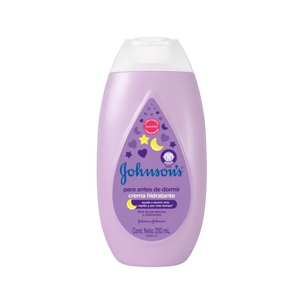 Johnson's crema corporal para bebé antes de dormir 200 ml