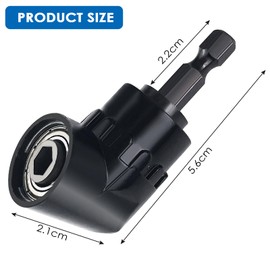 Gsakskdsap 105° Angle Wrench, Angle Drill Attachment Adapter with Magnetic Bit Holder, Right Angle Drill Adapter Accessories, Multifunctional Angle Wrench Attachment for Narrow Spaces