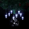 NOMA Snowflake Pattern Projector Christmas String Lights, 8 Warm White