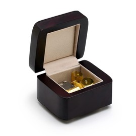 Hi Gloss Modern Petite 18 Note Music Box with Cut Edges - Many Songs to Choose - You are The Sunshine of My Life