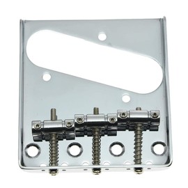 KAISH Chrome Vintage Tele Ashtray Style Guitar Bridge for Telecaster Guitar