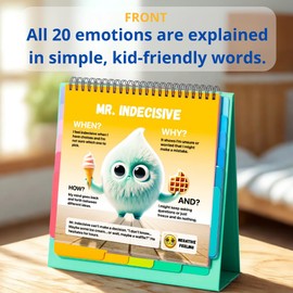 Multi-Memo Emotion Flipbook for Kids: Manage Your Feelings Better with Feelings Builder - Great for Home, School & Therapy