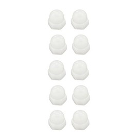 Acorn Nuts M4 Hexagonal Plastic DIN1587 Pack of 10 (0125)