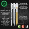 PANDAFLY Gold Silver White Gel Pens, 10 Pack, 1mm Extra
