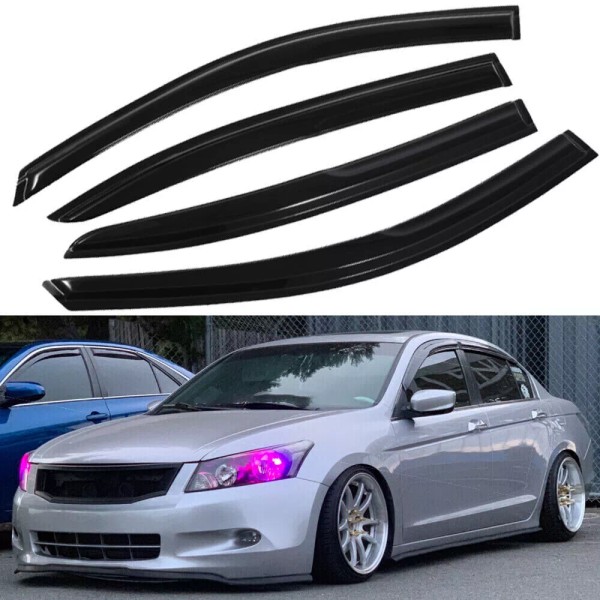 Geartronics For 2008-2012 Honda Accord JDM Window Visor Vent Sun