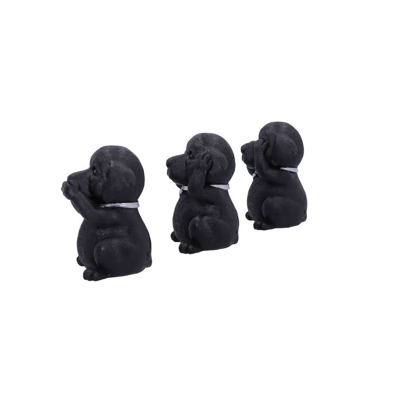 Nemesis Now Three Wise Labradors, Black, 8.5cm,B5881V2