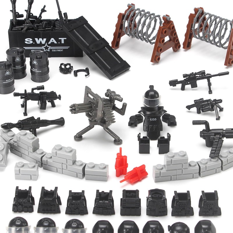 Feleph SWAT Equipment Pack City Army Toy Set for Special