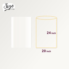 mioule Shrink Wrap Bags for Gift Baskets, 20Pcs 20x24 Inches Cellophane Heat Shrink Plastic Wrap Bags for Gift Baskets for Christmas, Valentines Day，Holiday, Easter, Birthday, and Any Occasion