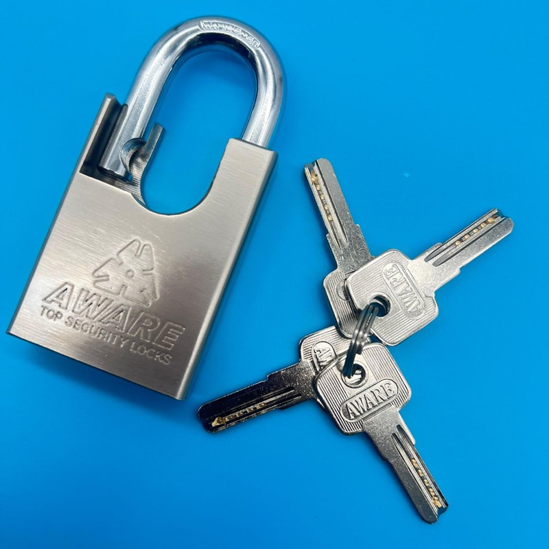 ProBytes Aware 50-60-70mm Padlocks 3 Pieces - Weather-Resistant Protection, Hardened