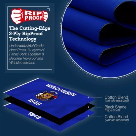 Anley Rip-Proof Double Sided 3-Ply Minnesota State Flag 3x5 Ft Minnesota MN Flag