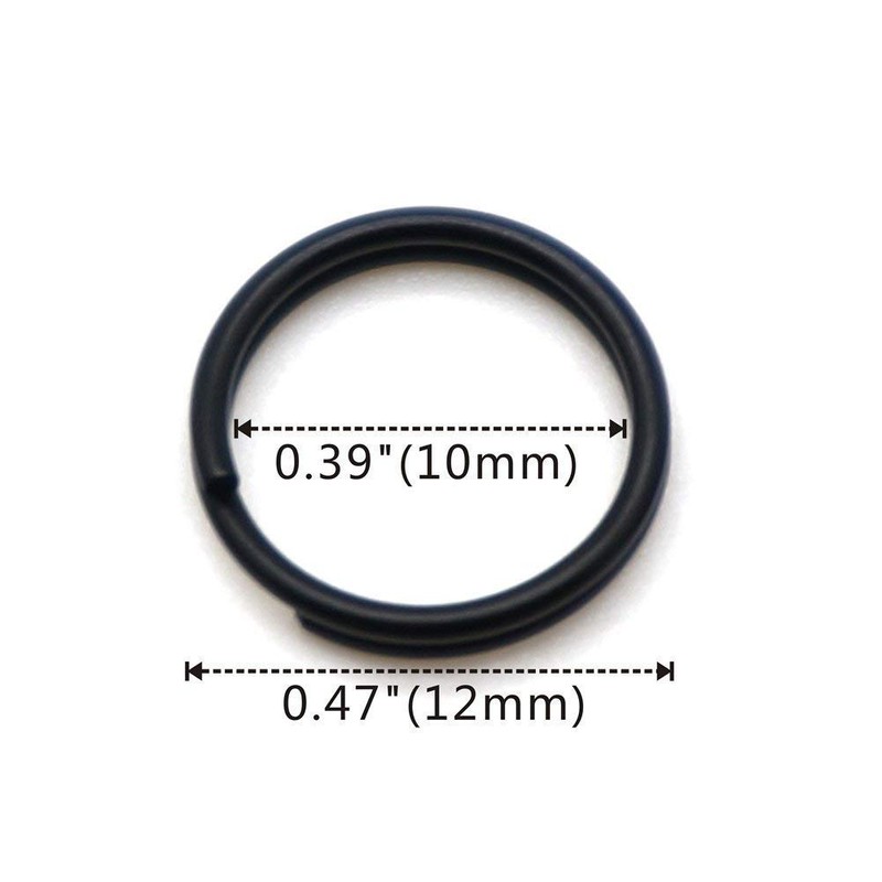 TI-MULTI (Ti) Titanium Black Key Holder Ring Black Lightweight Outer