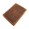 Lemasi Genuine Leather Wallet for Men, Natural Hunter Leather with
