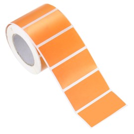 PATIKIL Rectangular Color Coding Labels 2 x 1 Inch, 500 Pcs Rectangle Colored Labels Sticker Moving Stickers Label Tags for Inventory Office Home Packing Box, Orange