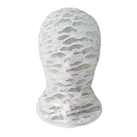VIGUEUR Full Face Mask - White Spandex Hood Mask for Adults
