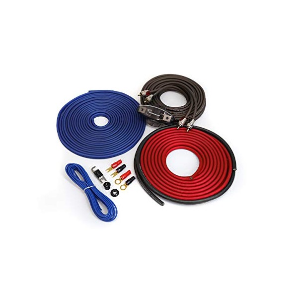 KnuKonceptz Kolossus OFC 8 Gauge Amp Installation Wiring Kit