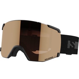 Salomon S/view Access Unisex Skiing Snowboarding Goggles - Extended Field of Vision, Eye Fatigue and Glare Reduction and No More Fogging - Black, One Size