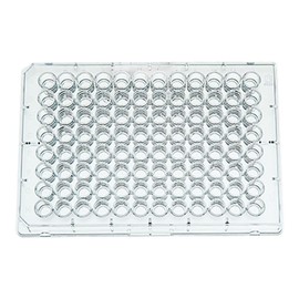 BrandTech 781603 Polystyrene C-Bottom 96 Well BRANDplates pureGrade Non-Treated Microplates, Non-Sterile, 350 microliter Well Capacity, Transparent (Pack of 100)