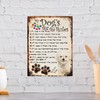 SHAWPRINT MY DOG'S RULES RETRO STYLE METAL TIN SIGN/PLAQUE DOG