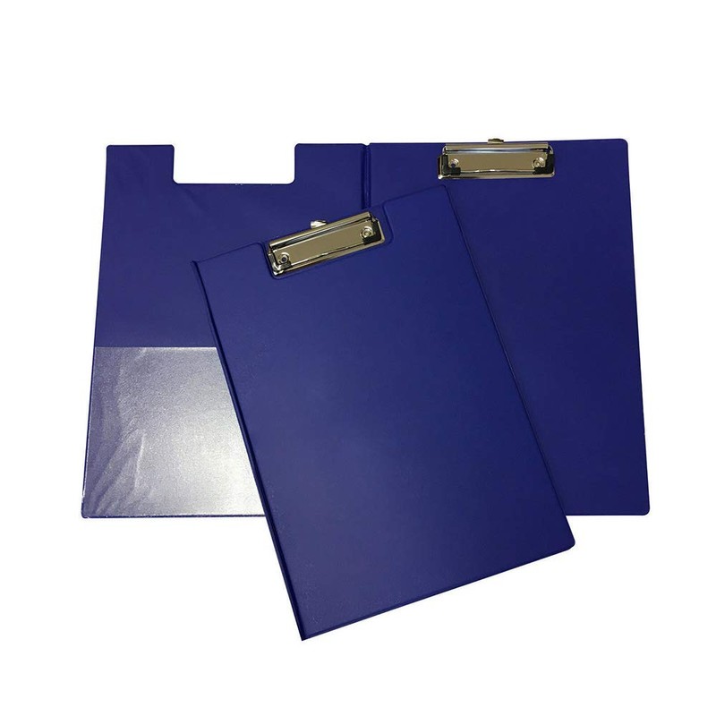 A5 Small Multi-Coloured Clip Board PVC Plastic Foldover Hardback Quality