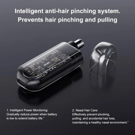 Waterproof Rechargeable Ear and Nose Hair Trimmer for Men, Painless & Quiet